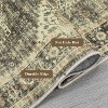 Rug - Non-Slip Stain-Resistant Indoor Carpet Foldable Ultra-Thin Vintage Floor Mat for Living Room, Bedroom Dining Room Nursery Office - 2 of 4