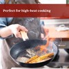 Alva Cookware Forest Nonstick Carbon Steel Frying Pan Skillet, Stay Cool Acacia Wood Handle, Pre-Seasoned, Non Toxic Cookware, Electric Skillet - 3 of 4