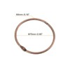 Unique Bargains Carbon Steel Loose Leaf Binder Snap Shower Curtain Rings 12 Pcs - 2 of 4