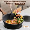 YASHE Nonstick Frying Pan with Lid, White Granite Nonstick Skillet, Omelet and Egg Pan, PFOS & PFOA Free - 4 of 4