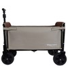 HTUTWOO Collapsible Wagons Carts Foldable with Bench Seat & Storage Compartment, Lightweight Shopping Cart, for Camping,Shopping,Gardening,Fishing - 4 of 4