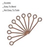 Unique Bargains DIY Craft Necklaces Bracelets Earrings Jewelry Making Iron 21 Gauge Eye Pins 200 Pcs - 4 of 4