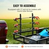 VEVOR Trimmer Rack, 3 Place Weeder Trimmer Rack, Trim Holder Trailer Rack with Zinc Alloy Password Lock, Black - 3 of 4