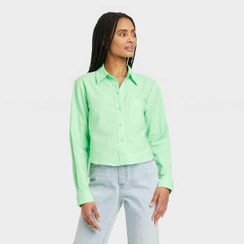 Women's Long Sleeve Collared Button-Down Shirt - Universal Thread™