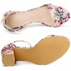 Allegra K Women's High Heels Ankle Strap Chunky Sandals - 4 of 4