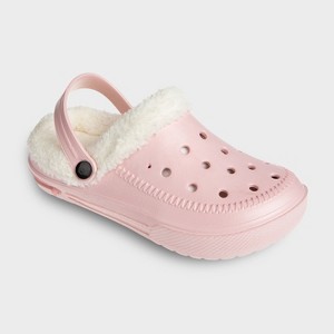 FOAMWALK Women's Comfortable Furry Solid and Bubble Heel Platform Clogs with Faux Fur Lining - Fur Lined Clogs for Women - 1 of 4