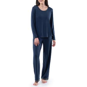 Fruit of the Loom Women's and Women's Plus Long Sleeve Pajama Set