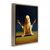 Stupell Industries Yoga Chicks Exercise Pose Floating Frame Canvas Art, Brown, 18" x 18" - 2 of 4