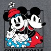 Men's - Disney - Mickey & Minnie Couple Goals Long Sleeve Graphic T-Shirt - 2 of 4