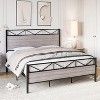 homfan Bed Frame with Headboard and Footboard - Durable Metal Structure, Strong Support Slats, Under-Bed Storage, Noise-Free, Simple Assembly - 3 of 4