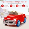 12V Kids Ride On Car, Battery Powered Electric Vehicle With Remote Control, Spring Suspension, Led Light and Music for Toddler Boys Girls 3-8 - 3 of 4