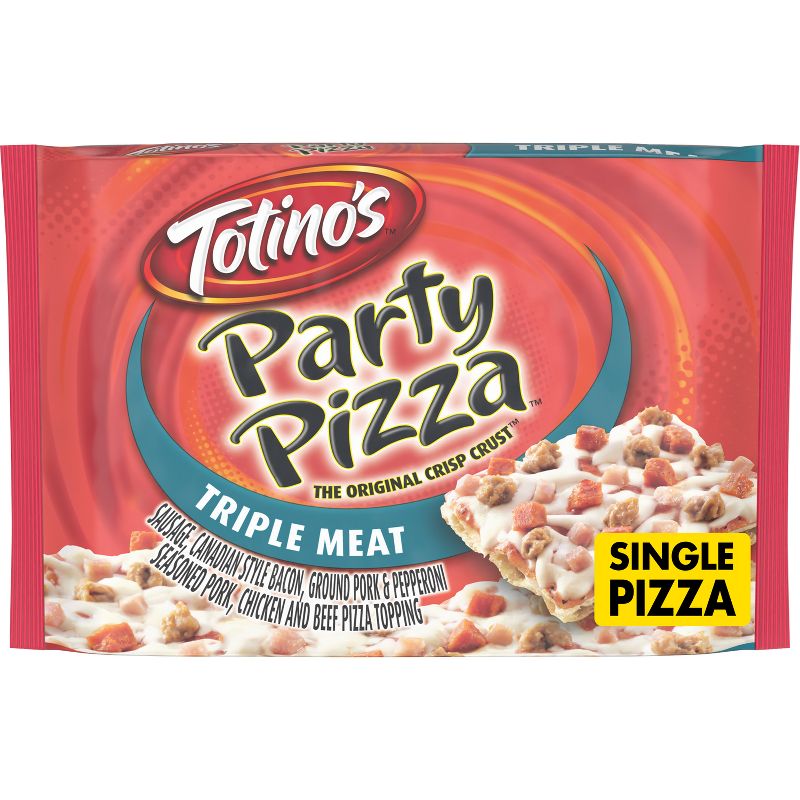 Totino's Triple Meat Party Frozen Pizza - 10.5oz, 1 of 13