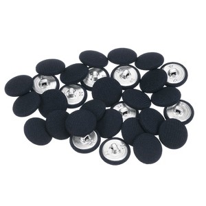 Unique Bargains Suit Dress Blouse Aluminum Fabric Cloth Covered Sewing Buttons 30 Pcs - 1 of 4