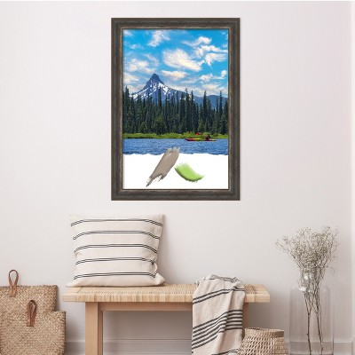 Alta Rustic Char Distressed Polystyrene Wall Picture Frame