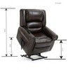 Power Lift Recliner Chair with USB Ports, Heat Massage Dual Motor Up to 350 LBS - 3 of 4