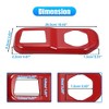 Unique Bargains Inner Tailgate Trunk Door Lock Panel Cover Trim for Jeep Wrangler JL JLU Red - 2 of 3