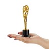 Juvale Pack of 12 Mini Award Trophies - Plastic Movie Film Buff Trophy - Trophies for Kids - Great for Teachers, Gold, Black - 3 of 4