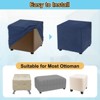 Unique Bargains Polyester Rectangular Stretchy Elastic Stool Cover - 4 of 4