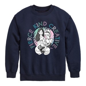 Boys' - Disney - Fierce Kind Creative Graphic Long Sleeve Fleece Sweatshirt - 1 of 4