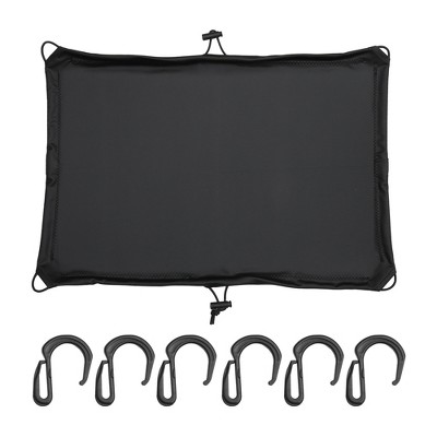 Unique Bargains Motorcycle Elastic Waterproof Trunk Cover Black 20"x16" 1 Set