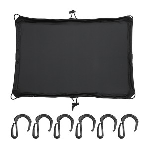Unique Bargains Motorcycle Elastic Waterproof Trunk Cover Black 20"x16" 1 Set - 1 of 4