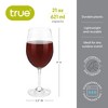 True Shatterproof Wine Glasses, Unbreakable Stemmed Clear Plastic Cups for Outdoors, Parties, 21 Oz Set of 1 - 3 of 4