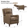 Arceso Faux Leather Push Back Recliner Chair, 20 Inch Upholstered Recliner Chairs,  Modern Pushback Recliner Chair for Bedroom, Living Room - 2 of 4