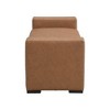 Kumasinova Patterned Faux Leather Ottoman Bench, Accent Bench with Unique Armrest Design, Ottoman Bench & Entryway Bench - 2 of 4