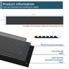 SMARTSTANDARD 94.09 in. x 12.6 in. x 0.9 in. Slat Wood Acoustic Sound Absorbing 3D Decorative Wall Paneling, 4-Pack - 3 of 4