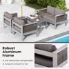 Tangkula Aluminum Single Sofa Outdoor Furniture Set w/ Thick Back & Seat Cushions - 3 of 3