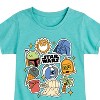 Girls' - Star Wars - Darth Vader, C3 po, R2D2 Summer Fitted Short Sleeve Graphic T-Shirt - 2 of 4