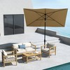 CAVINAS 6.5x10 FT Rectangular Patio Umbrella, Portable Outdoor Shade for Tables, Beach (Base Not Included) - 3 of 4