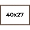 PosterPalooza | Elegant Brown Picture Frame - UV Acrylic, Backing Board, Hanging Hardware Included - 2 of 4