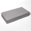 Bacati - Gray Pin Dots 100 percent Cotton Universal Baby US Standard Crib or Toddler Bed Fitted Sheet - 3 of 4