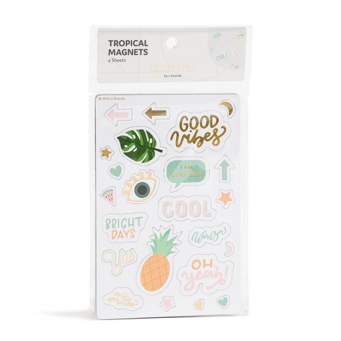 4ct Tropical Locker Magnets Locker Style By Ubrands Target