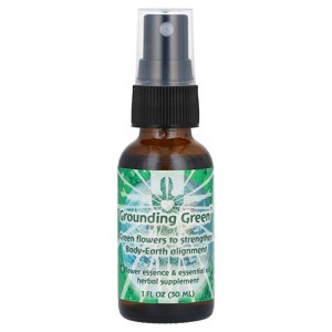 Flower Essence Services Flower Essence & Essential Oil, Grounding Green, 1 fl oz (30 ml) - 1 of 3