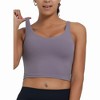 DOMETOUR Yoga Top U-Shaped Back Yoga With Mid-support Sports Bra For Women - 3 of 4