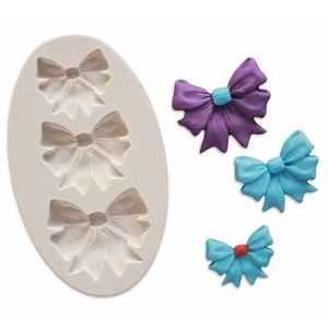 O'Creme Bows Silicone Fondant Mold  - 2" x 3" - 3 cavities - White - 1 of 1