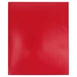 2 Pocket Paper Folder with Prongs Red - Pallex