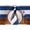 Design Imports Nautical Blue Cabana Stripe Print Outdoor Napkin (Set Of 6) - 4 of 4