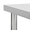 vidaXL Kitchen Work Table with Wheels 31.5"x17.7"x33.5" Stainless Steel - 4 of 4