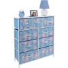Sorbus Dresser with 9 Drawers - Furniture Storage Chest Tower Unit for Bedroom, Closet, etc - Steel Frame, Wood Top, Fabric Bins - 2 of 4