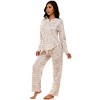 Emerson Road Woman's Fuzzy Luxe Waffle Button Front Hoodie & Pants Pajama Set - 2 of 3