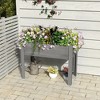 TUYOHW Elevated Raised Garden Bed with Legs,Solid Wood Planter Box for Outdoor Vegetables Herbs Flowers - 2 of 4