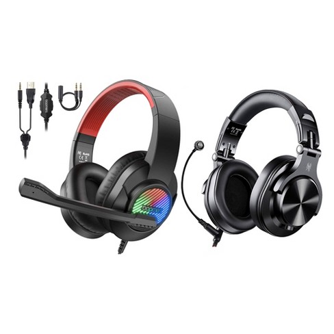 OneOdio Studio Gaming Portable Wired Over Ear Headphones w/Boom