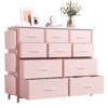 Dresser for Bedroom,10 Drawers Fabric Storage Drawer,Dressers&Chest of Drawers with Side Pockets,Hooks,Wood Tabletop for Closet,Living Room, Hallway - 3 of 4