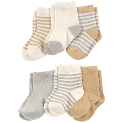 Touched by Nature Baby Unisex Organic Cotton Socks, Neutral Stripes