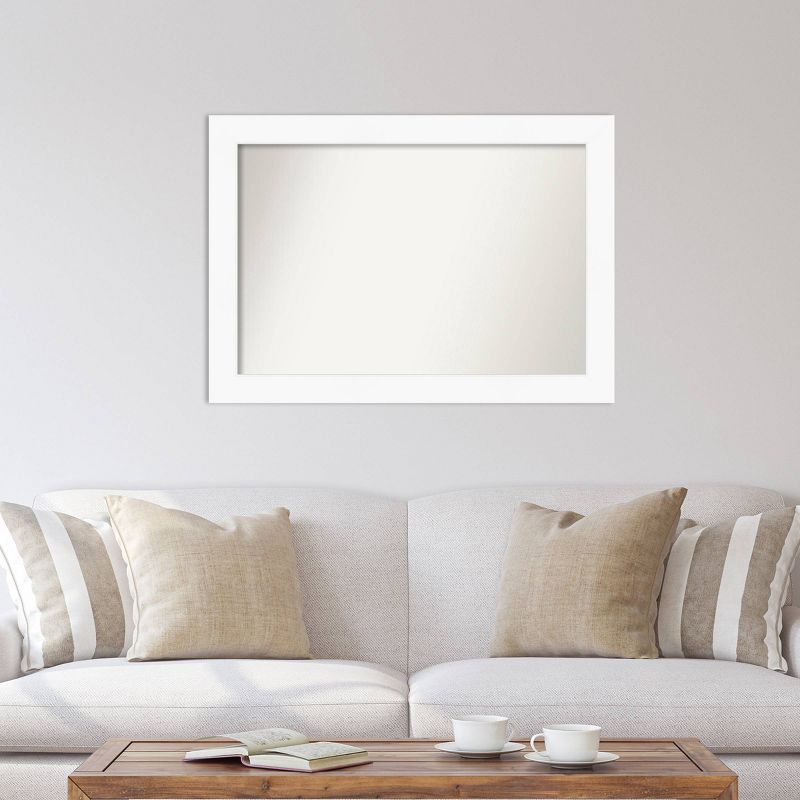 42&#34; x 30&#34; Non-Beveled Cabinet White Wall Mirror - Amanti Art, 6 of 10