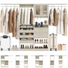 Besiost 80"-120" Closet System with Door and Wooden Drawers - 2 of 4