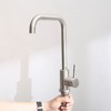 Resenkos 24in Stainless Steel Washing Sink w/ Faucet Hoses And Drain Head Only(Update), All-Sided Silence Pads, Steel, Silver - 3 of 4